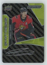 2019-20 UD Engrained Synthesis Carbon Fiber Autographs Thomas Chabot Auto Ottawa