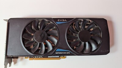 EVGA GeForce GTX 970 SSC 4GB GDDR5 PCIE Graphics Card - DVI, HDMI, DisplayPort