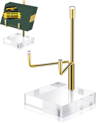Adjustable Metal Arms Display Stand Photo Stand Easel Acrylic Base Small Holder 