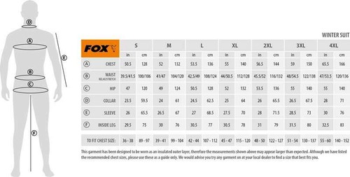 Fox Wintersuit Khaki & Camo / Thermal Fishing Clothing - Picture 7 of 7