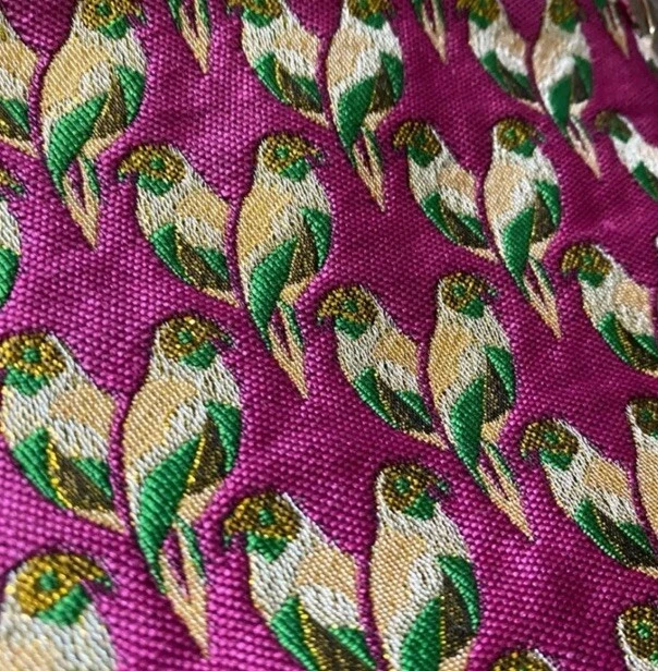 & Other Stories Bandolera Cremallera Bolsa Loros Tejido Rosa Tela Foto 2 de 4