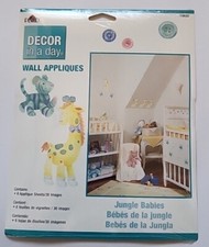 PLAID- "Decor in a Day"Wall Decor Appliques - 'Jungle Babies' NEW IN BAG
