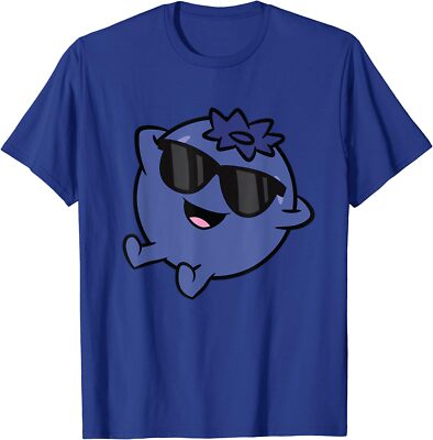 Cute Blueberry Fruit Relaxing Lazy Blueberry Funny Unisex T-Shirt