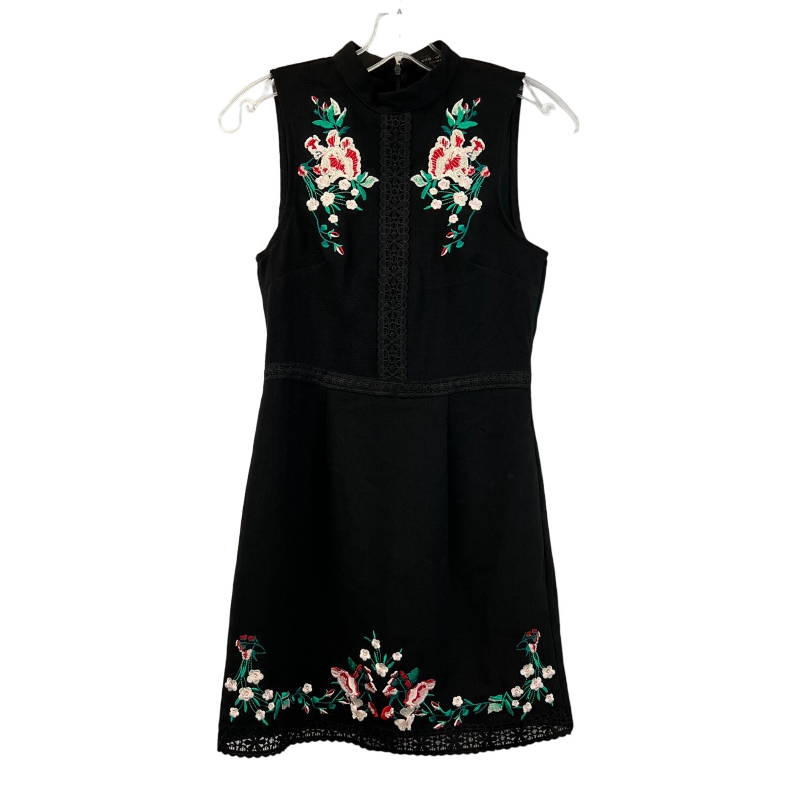 Vestido Romeo & Juliet Couture para mujer sin mangas línea A negro/multi S nuevo