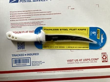 Seachoice 6" (15.24cm) Stainless Steel Filet Fishing Knife, Locking Sheath 87101