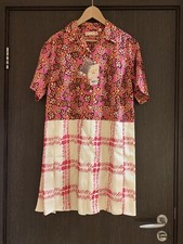 Uniqlo Marni Women Open Collar Short Sleeve Pleated Dress, Size M, Sold Out 