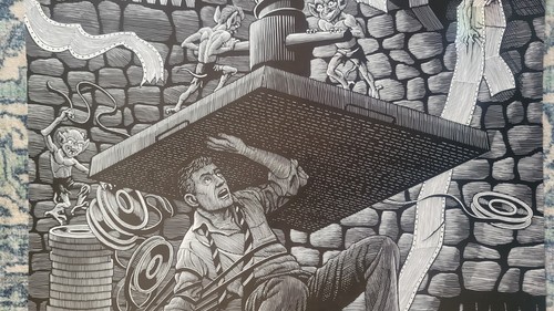 Rare ORIGINAL Systems Center Goblin POSTER 1989 INCREDIBLE SHAPE IT 24x18 UNIX - Picture 4 of 5