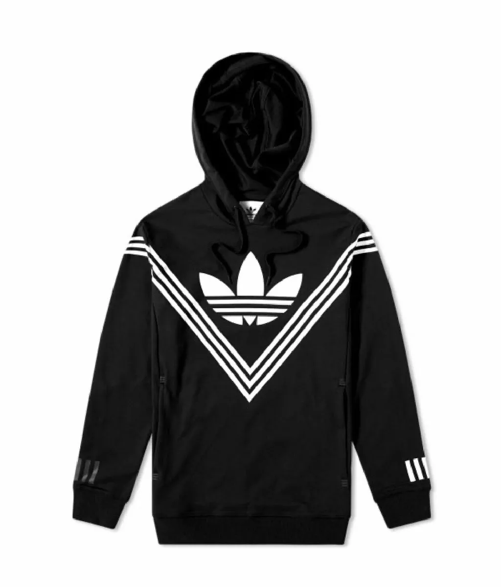 BNWT ADIDAS X WHITE MOUNTAINEERING LOGO HOODY BLACK Size Medium