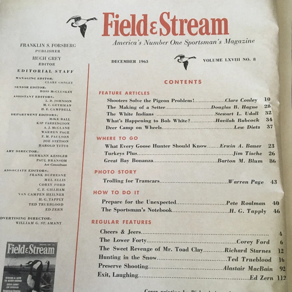 Field & Stream Magazine December 1963 Vintage Hunting Fishing Boatings Ads - Image 2 of 4