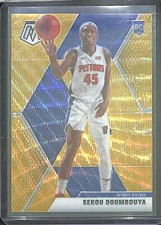 2019-20 Panini Mosaic TMALL Gold Wave Prizm Rookie #243 Sekou Doumbouya
