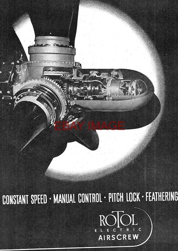 1942 Reklame für "ROTOL" Flugzeug Elektro Propeller Airscrew WW2 Print Ad 737/67