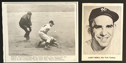 1934-75 Baseball Photo Lot Of 22-Hack Ott Mize DiMaggio Roberts Wynn Feller Ford - Picture 9 of 11