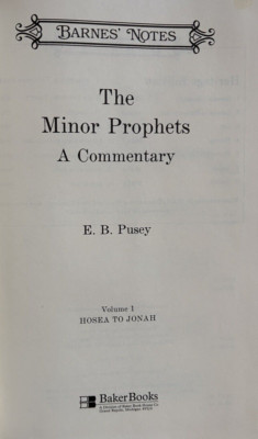 Barnes  Notes Commentary : Minor Prophets by E.B. Pusey  (1996 - HC)