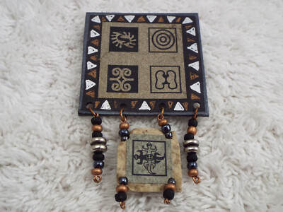 Unity in Diversity Cardboard Handmade Pin (C49)