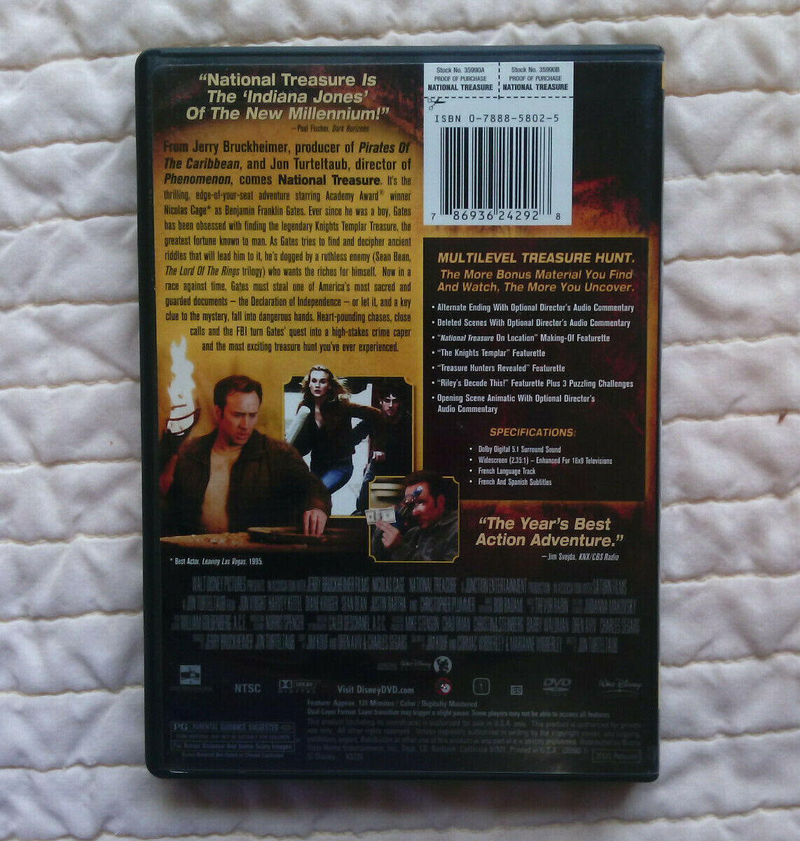 National Treasure Disney 2005 DVD Widescreen Region 1 | eBay