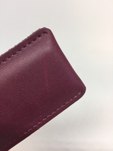 Maroon Leather Magnetic Money Clip Southwestern Bell Yellow Pages - Picture 3 of 5