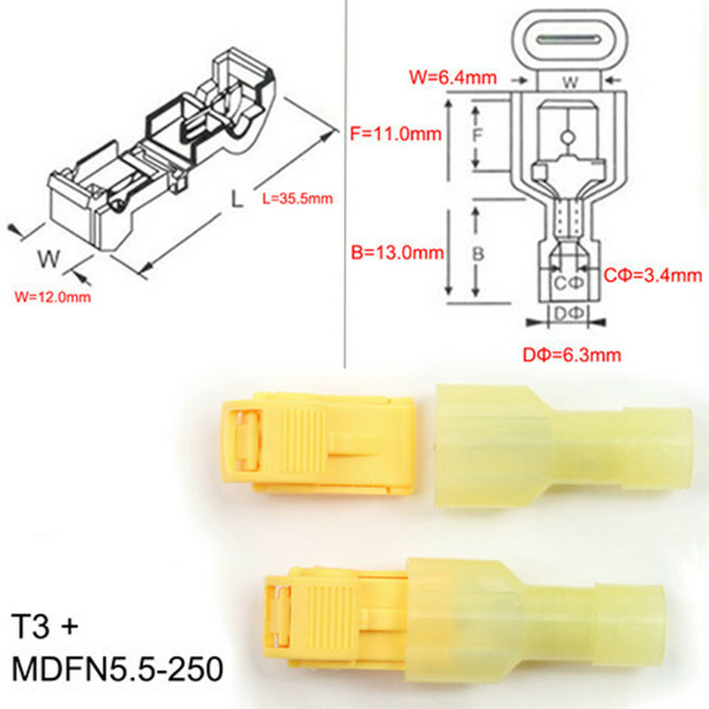 Produktbild von 120x Schnellverbinder Sortiment – Stromdieb Set, KFZ Kabel Abzweigverbinder, Crimpklemmen, NEU