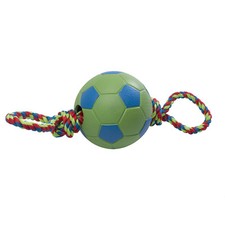 Petface Toyz Tug & Kick Football Rope Toy Fun Fitness Outdoor Interactive Play