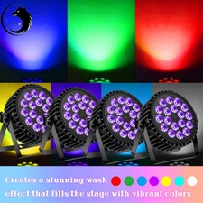 4Pcs 270W 18LED Par Light RGBW LED Stage Effect Lighting DMX DJ Disco Show Light