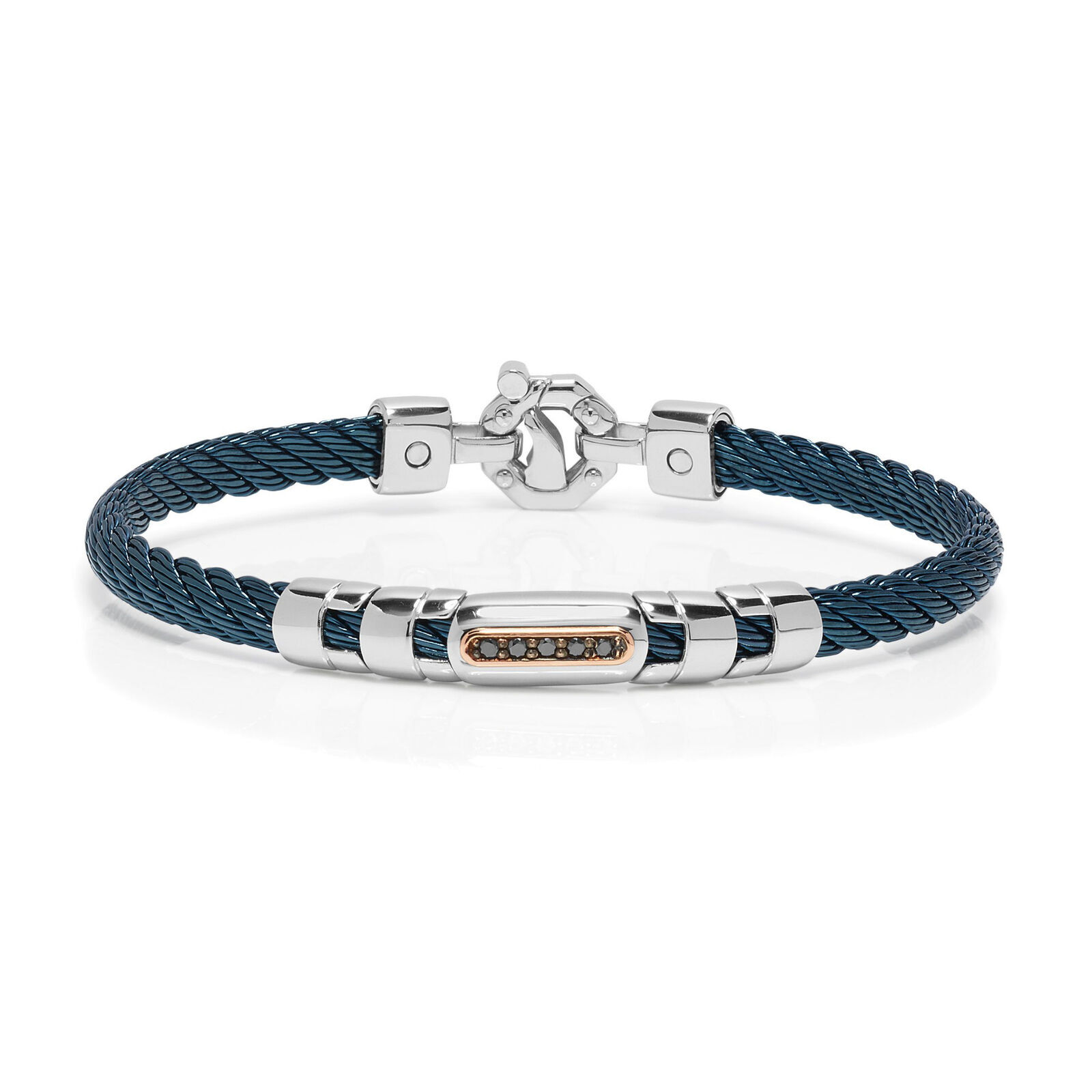 Браслет BARAKA Mens BR332001RODN190010 из коллекционного золота 316L с бриллиантами 172890₽