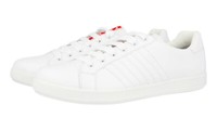 Luxus Prada Sneaker Schuhe 4E3366 Weiss Leder Neu 8,5 42,5 43