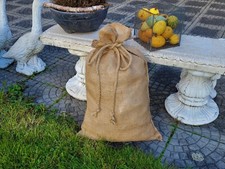 Worek jutowy z liną jutową 100% naturalne prezenty Boże Narodzenie Knecht Ruprecht Mikołaj