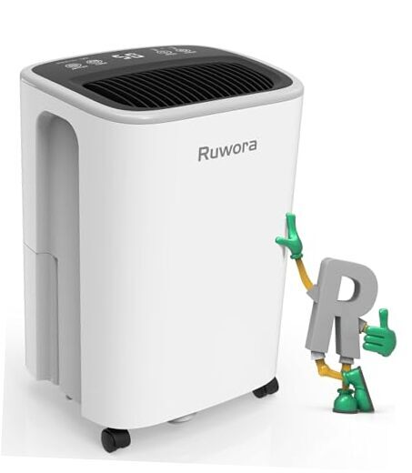 Dehumidifier 2500 Sq.Ft 30 Pint, Dehumidifiers with Drain 0.66 Gal Bucket KBE-image