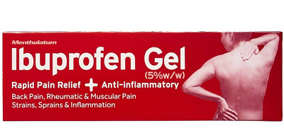 Ibuprofen Topical Gel 50G Rapid Pain Relief for Back Rheumatic Arthritis Pain
