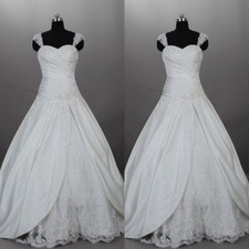 Vintage Wedding Dresses Lace Appliques Ruched A Line Retro A Line Bridal Gowns