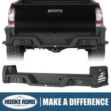 Rear Bumper W Bedside Slider Steps Led Spotlights Fit Toyota Tacoma 2005-2015