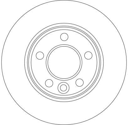 Disque de frein TRW DF4312 en acier carbone de 280mm pour essieu avant