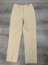 St. John Sport Essentials By Marie Gray Womens 6 Trouser Pants Caqui Straight