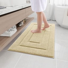 Buganda Microfiber Bathroom Rugs 36x24, Soft Shaggy Absorbent Bath Rugs