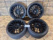 SUBARU BRZ STI WHEELS TIRES TPMS BLACK 18INCH x 7.5J + 48 JAPAN SET 5X100 OEM