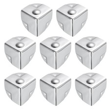 40x40x40mm Metal Box Corner Protectors Box Edge Guard Chrome Plating 16pcs