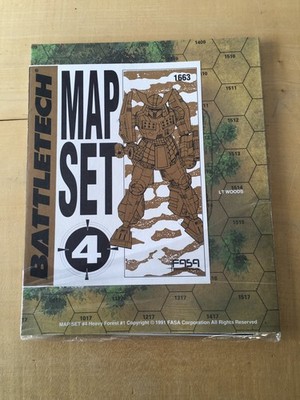 BATTLETECH MAP SET 4 - FASA #1663 - 1991 - KOMPLETT - NEU & NIE BENUTZT **