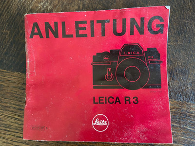 Ernst Leitz Wetzlar GmbH Anleitung Leica R