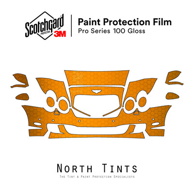 Bentley Continental GT Speed 2008-2011 3M PRO Clear Bra Protection Film PPF Kit