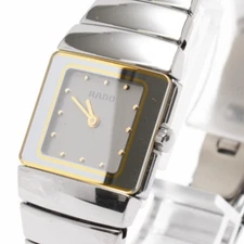 [MINT w/Box] RADO DIASTAR 153.0334.3 Gray Dial Quartz Women's Watch From JAPAN