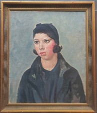 Portrait Art Déco Kiki De Montparnasse femme À La Broche Fauvisme Von Dongen? 