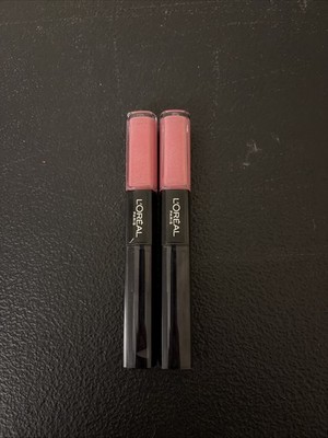 2X L'Oreal Infallible Pro Last Lipstick 2 Step - 113 Flamboyant Flamingo,  New