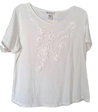 Women s Rebecca Malone White Top With Floral ...