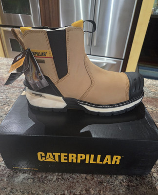 Caterpillar Excavator WP CT Powerspring Chelsea Composite Toe Work Boots 12M