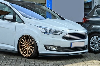 Black Gloss Front Bumper spoiler / skirt / valance For Ford C-Max 2015+