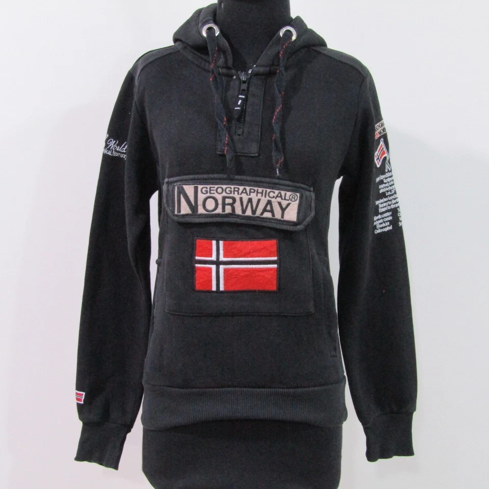 Толстовка мужская географическая Norway черная размер груди 34/36 британский размер SX Sku Y10785 - Изображение 2 из 4