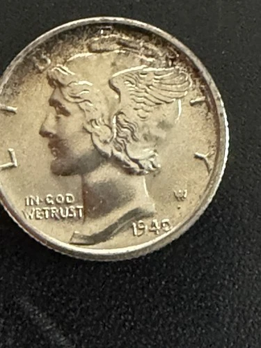 1940 S Mercury Dime BU