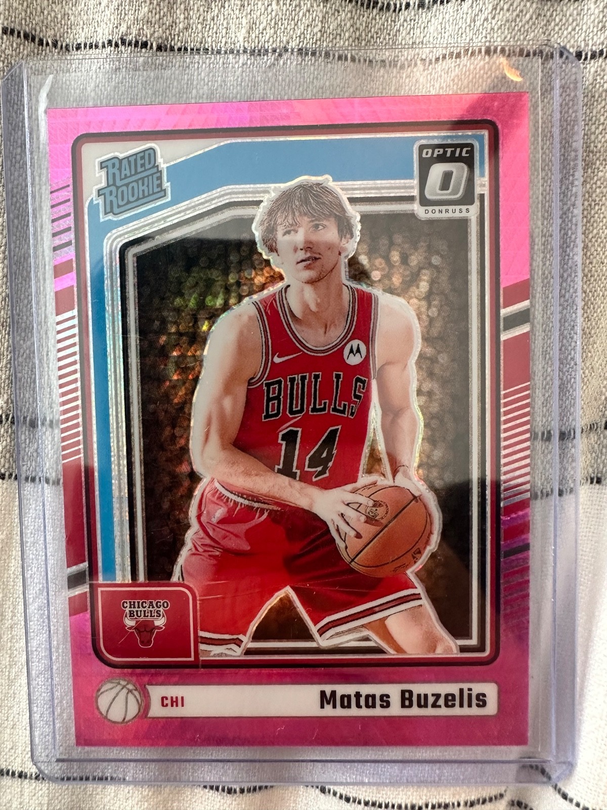 2024-25 Panini Donruss Optic - Rated Rookie Matas Buzelis #271 Pink Hyper Prizm