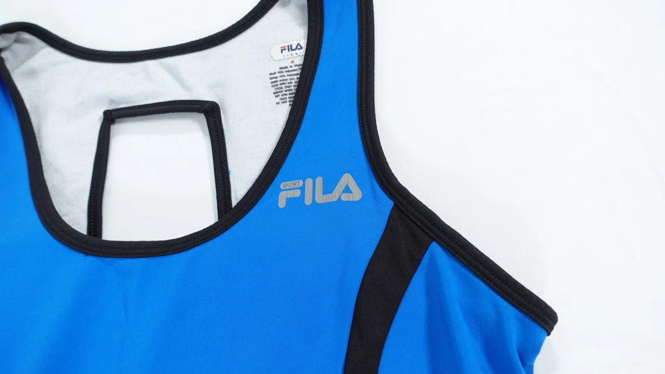 Camiseta sin mangas deportiva FILA Sport Performance para mujer mediana espalda deportiva entrenamiento yoga Foto 2 de 4