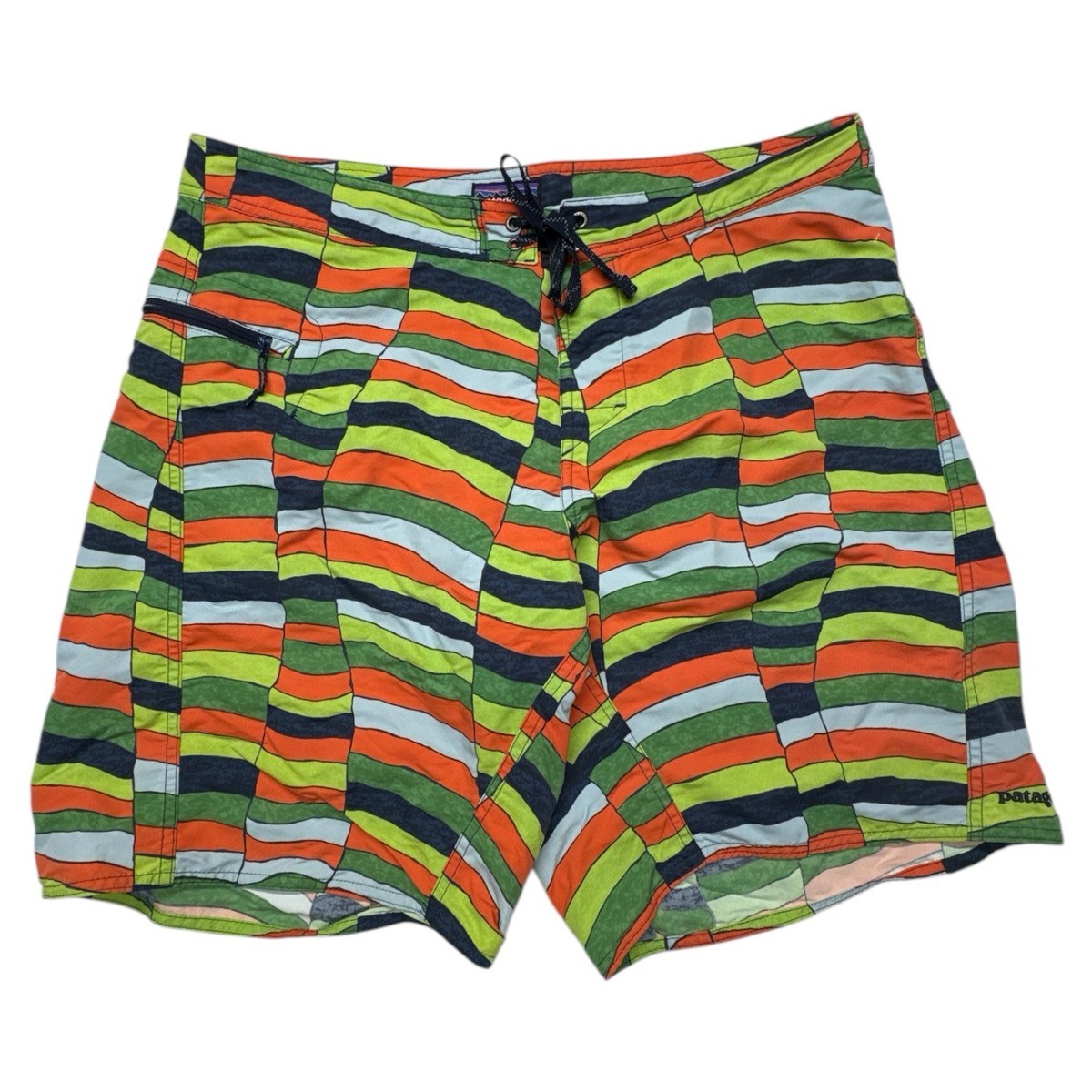 Patagonia Board Shorts Unlined Swim Trunks Swimwear Zipper