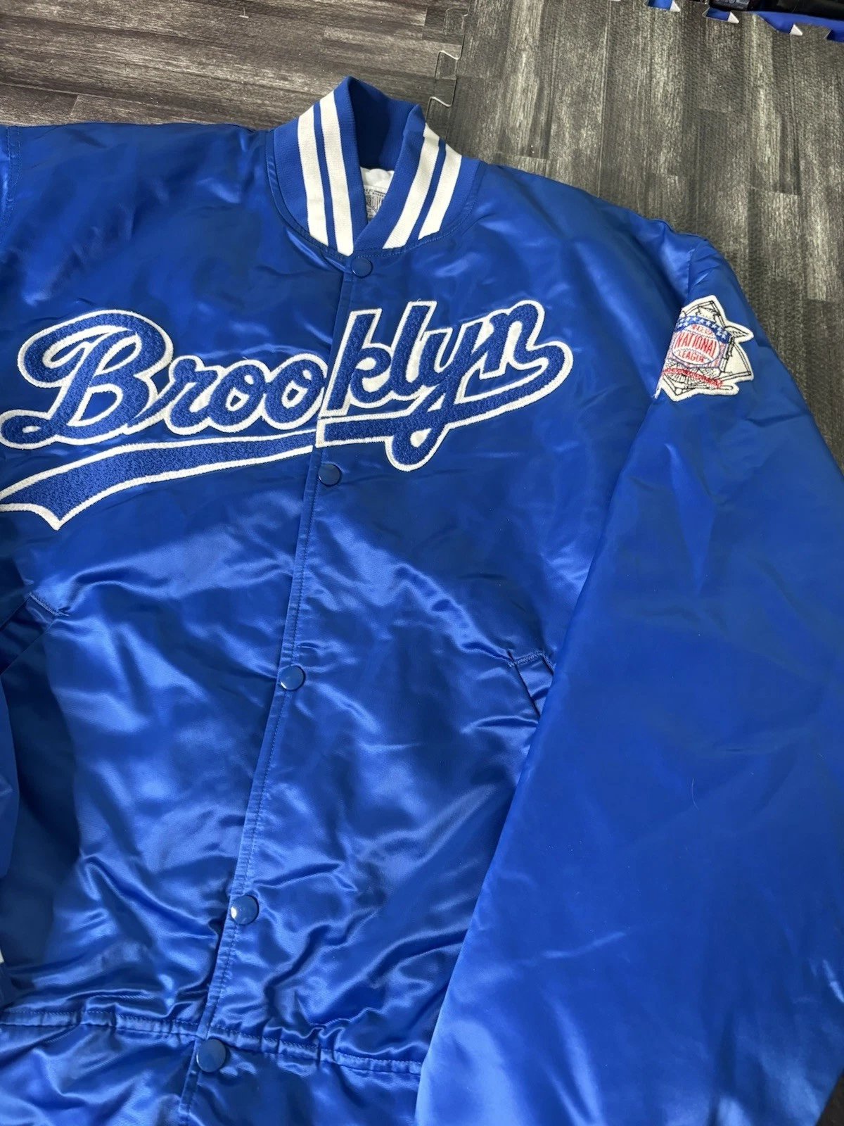 Brooklyn Dodgers Starter Cooperstown Satin Jacket Size 2XL Usa VTG 90s MLB - product detail image 2